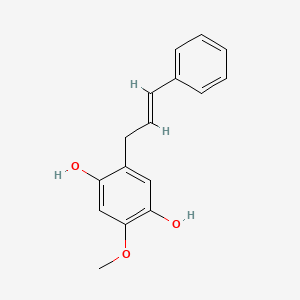 2-Methoxy-5-(3-phenylprop-2-en-1-yl)benzene-1,4-diol