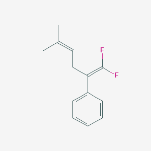 molecular formula C13H14F2 B14147886 (1,1-Difluoro-5-methylhexa-1,4-dien-2-yl)benzene CAS No. 89264-16-4