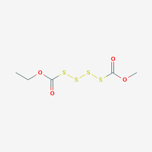 molecular formula C5H8O4S4 B14147917 Ethyl methyl tetrasulfane-1,4-dicarboxylate CAS No. 88766-55-6