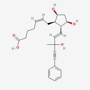 molecular formula C24H30O5 B14147934 16,16,17,17-Tetradehydro-17-phenyl-18,19,20-trinor-pgf2-alpha methyl ester CAS No. 62475-37-0