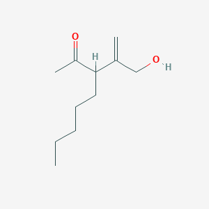 molecular formula C11H20O2 B14147941 3-(3-Hydroxyprop-1-EN-2-YL)octan-2-one CAS No. 89100-15-2