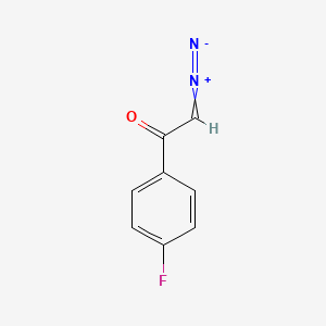 molecular formula C8H5FN2O B14147948 p-Fluoro-2-diazoacetophenone CAS No. 3488-44-6