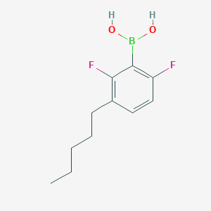 molecular formula C11H15BF2O2 B14147956 Boronic acid, (2,6-difluoro-3-pentylphenyl)- CAS No. 121219-26-9