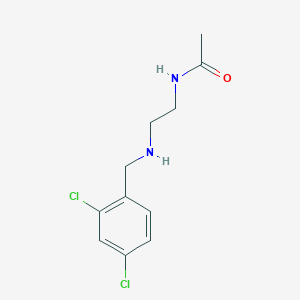 molecular formula C11H14Cl2N2O B1414796 N-(2-{[(2,4-dichlorophenyl)methyl]amino}ethyl)acetamide CAS No. 1042624-06-5