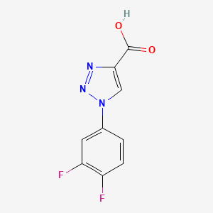 molecular formula C9H5F2N3O2 B1414798 1-(3,4-Difluorophenyl)-1H-1,2,3-triazole-4-carboxylic acid CAS No. 1038261-86-7