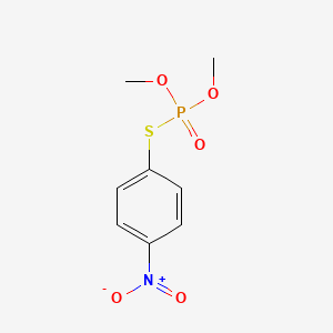 molecular formula C8H10NO5PS B14148021 Phosphorothioic acid, O,O-dimethyl S-(p-nitrophenyl) ester CAS No. 3820-53-9