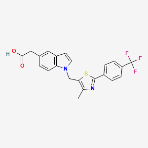 2-[1-[[4-Methyl-2-[4-(trifluoromethyl)phenyl]-5-thiazolyl]methyl]-5-indolyl]acetic acid