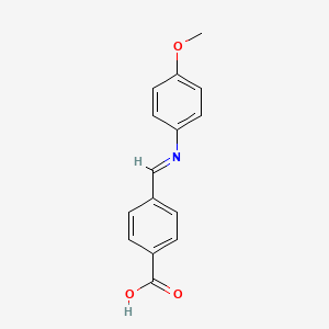 4-{(E)-[(4-Methoxyphenyl)imino]methyl}benzoic acid