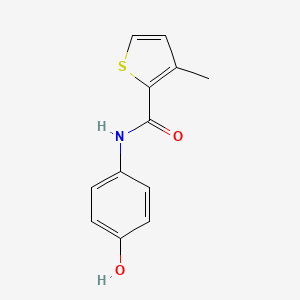 molecular formula C12H11NO2S B1414805 N-(4-hydroxyphenyl)-3-methylthiophene-2-carboxamide CAS No. 1038241-72-3