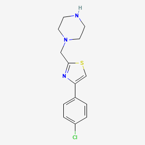 1-{[4-(4-Chlorophenyl)-1,3-thiazol-2-yl]methyl}piperazine