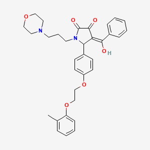 3-hydroxy-5-{4-[2-(2-methylphenoxy)ethoxy]phenyl}-1-[3-(morpholin-4-yl)propyl]-4-(phenylcarbonyl)-1,5-dihydro-2H-pyrrol-2-one