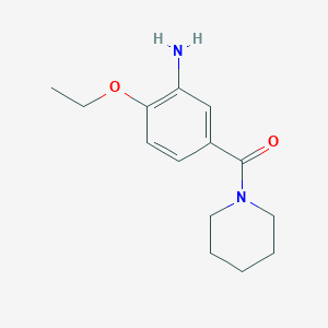 molecular formula C14H20N2O2 B1414812 2-Ethoxy-5-(piperidine-1-carbonyl)aniline CAS No. 1071395-78-2