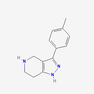 molecular formula C13H15N3 B1414818 3-(4-methylphenyl)-4,5,6,7-tetrahydro-1H-pyrazolo[4,3-c]pyridine CAS No. 87642-32-8