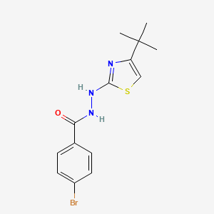 4-bromo-N'-(4-tert-butyl-1,3-thiazol-2-yl)benzohydrazide