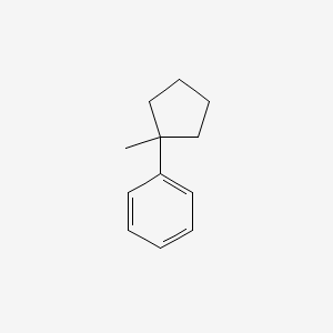 molecular formula C12H16 B14148208 (1-Methylcyclopentyl)benzene CAS No. 20049-04-1