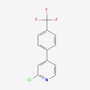 molecular formula C12H7ClF3N B1414822 2-Chloro-4-(4-trifluoromethylphenyl)pyridine CAS No. 545396-54-1
