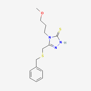 5-[(benzylsulfanyl)methyl]-4-(3-methoxypropyl)-4H-1,2,4-triazole-3-thiol