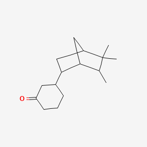 molecular formula C16H26O B14148248 3-(5,5,6-Trimethylbicyclo(2.2.1)hept-2-yl)cyclohexan-1-one CAS No. 3918-33-0