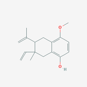 molecular formula C17H22O2 B14148253 Flavidulol B CAS No. 117568-33-9