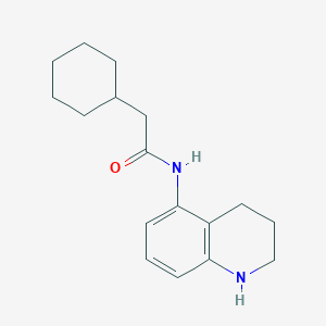 molecular formula C17H24N2O B1414833 2-cyclohexyl-N-(1,2,3,4-tetrahydroquinolin-5-yl)acetamide CAS No. 1042653-47-3