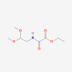 molecular formula C8H15NO5 B1414835 Ethyl [(2,2-dimethoxyethyl)carbamoyl]formate CAS No. 58108-40-0