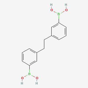 (Ethane-1,2-diylbis(3,1-phenylene))diboronic acid