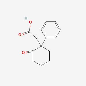 molecular formula C14H16O3 B14148360 2-Oxo-1-phenylcyclohexaneacetic acid CAS No. 3645-89-4