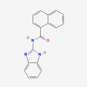 N-(1H-benzimidazol-2-yl)naphthalene-1-carboxamide