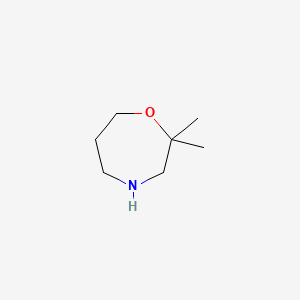 molecular formula C7H15NO B1414843 2,2-Dimethyl-1,4-oxazepane CAS No. 933689-12-4
