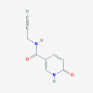 molecular formula C9H8N2O2 B1414846 6-oxo-N-(prop-2-yn-1-yl)-1,6-dihydropyridine-3-carboxamide CAS No. 1040070-36-7