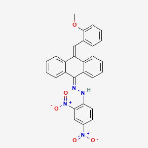 1-(2,4-dinitrophenyl)-2-[10-(2-methoxybenzylidene)anthracen-9(10H)-ylidene]hydrazine