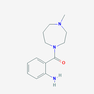 molecular formula C13H19N3O B1414848 2-(4-甲基-1,4-二氮杂环-1-羰基)苯胺 CAS No. 1042522-74-6