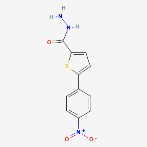 molecular formula C11H9N3O3S B14148483 5-(4-Nitrophenyl)thiophene-2-carbohydrazide CAS No. 69202-25-1