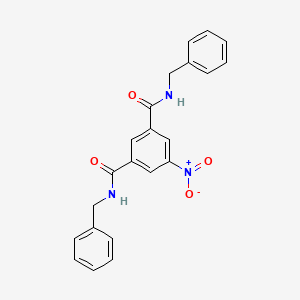 molecular formula C22H19N3O4 B14148486 N,N'-dibenzyl-5-nitrobenzene-1,3-dicarboxamide CAS No. 349408-65-7