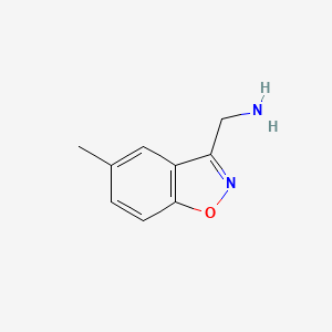 molecular formula C9H10N2O B1414849 (5-Methylbenzo[d]isoxazol-3-yl)methanamine CAS No. 779268-16-5