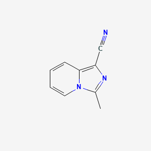 molecular formula C9H7N3 B1414850 3-甲基咪唑并[1,5-a]吡啶-1-腈 CAS No. 1018296-09-7