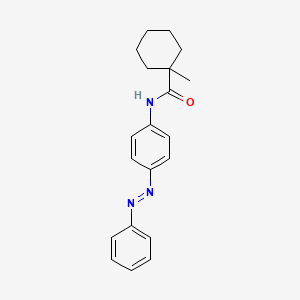 1-methyl-N-{4-[(E)-phenyldiazenyl]phenyl}cyclohexanecarboxamide