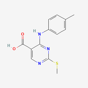 molecular formula C13H13N3O2S B1414852 2-(Methylthio)-4-(P-tolylamino)pyrimidine-5-carboxylic acid CAS No. 1033194-60-3