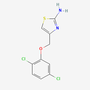 molecular formula C10H8Cl2N2OS B1414854 4-[(2,5-Dichlorophenoxy)methyl]-1,3-thiazol-2-amine CAS No. 1082303-05-6