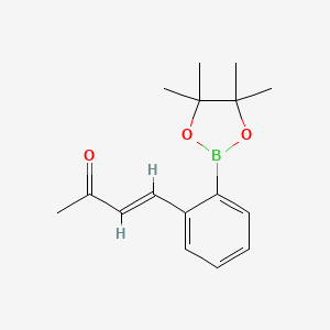 molecular formula C16H21BO3 B14148559 (E)-4-[2-(4,4,5,5-tetramethyl-1,3,2-dioxaborolan-2-yl)phenyl]but-3-en-2-one CAS No. 700846-06-6