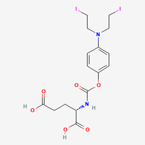 N-[[4-[Bis(2-iodoethyl)amino]phenoxy]carbonyl]-L-glutamic acid