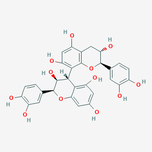 (2R,3S)-2-(3,4-dihydroxyphenyl)-8-[(2S,3S,4S)-2-(3,4-dihydroxyphenyl)-3,5,7-trihydroxy-3,4-dihydro-2H-chromen-4-yl]-3,4-dihydro-2H-chromene-3,5,7-triol