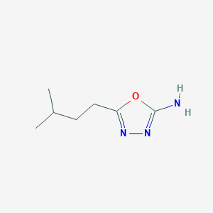 molecular formula C7H13N3O B1414861 5-(3-Methylbutyl)-1,3,4-oxadiazol-2-amine CAS No. 81785-17-3
