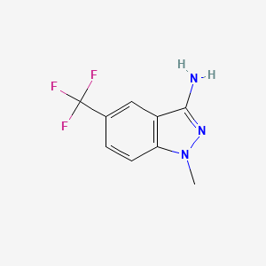 molecular formula C9H8F3N3 B1414862 1-Methyl-5-(trifluoromethyl)-1H-indazol-3-amine CAS No. 5685-69-8