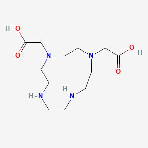 molecular formula C12H24N4O4 B14148624 1,4,7,10-Tetraazacyclododecane-1,4-diacetic acid CAS No. 229312-34-9