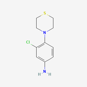 molecular formula C10H13ClN2S B1414863 3-氯-4-(硫代吗啉-4-基)苯胺 CAS No. 237432-10-9