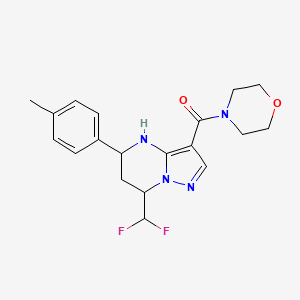 [7-(Difluoromethyl)-5-(4-methylphenyl)-4,5,6,7-tetrahydropyrazolo[1,5-a]pyrimidin-3-yl](morpholin-4-yl)methanone