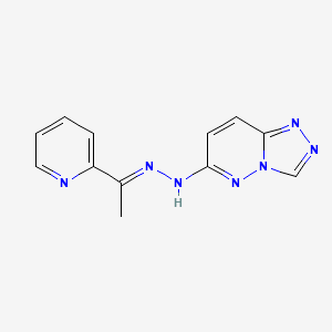 6-{(2E)-2-[1-(pyridin-2-yl)ethylidene]hydrazinyl}[1,2,4]triazolo[4,3-b]pyridazine