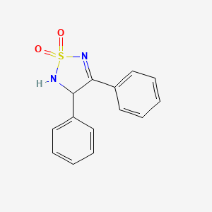 molecular formula C14H12N2O2S B14148650 1,2,5-Thiadiazole, 2,3-dihydro-3,4-diphenyl-, 1,1-dioxide CAS No. 3775-16-4