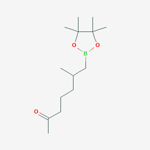 6-Methyl-7-(4,4,5,5-tetramethyl-1,3,2-dioxaborolan-2-yl)heptan-2-one